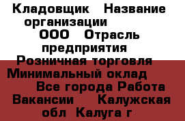 Кладовщик › Название организации ­ O’stin, ООО › Отрасль предприятия ­ Розничная торговля › Минимальный оклад ­ 17 200 - Все города Работа » Вакансии   . Калужская обл.,Калуга г.